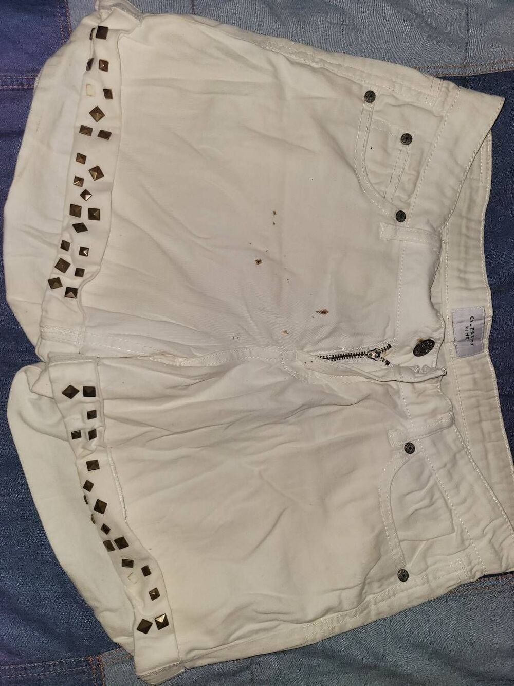 Celebrity Pink shorts in white 🤍 damaged